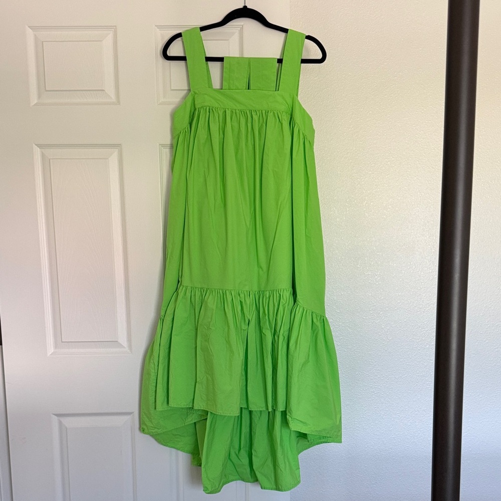 Christopher John Rogers Lime Green Maxi Dress